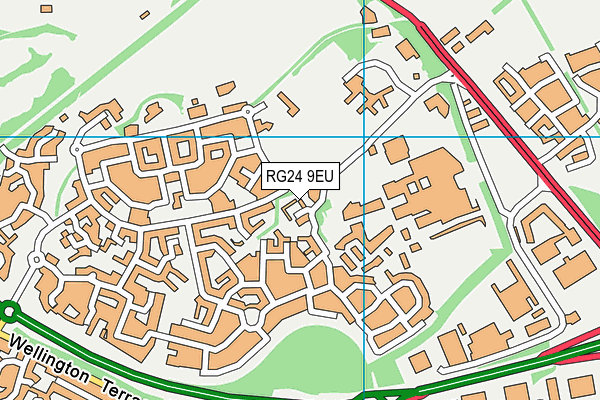 RG24 9EU map - OS VectorMap District (Ordnance Survey)