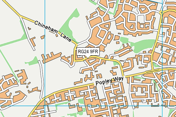 RG24 9FR map - OS VectorMap District (Ordnance Survey)