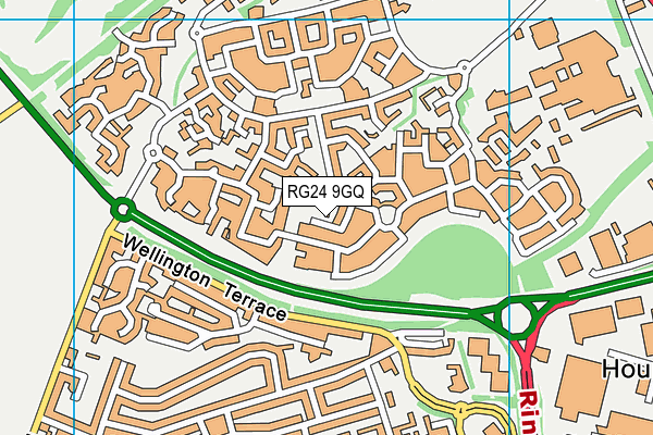 RG24 9GQ map - OS VectorMap District (Ordnance Survey)