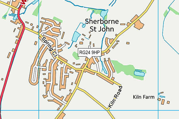 RG24 9HP map - OS VectorMap District (Ordnance Survey)