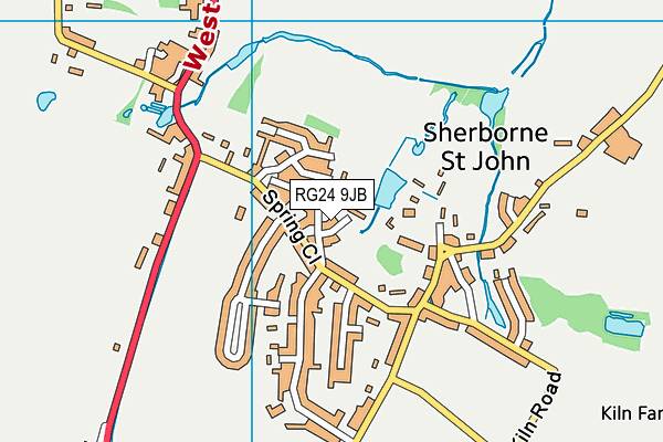 RG24 9JB map - OS VectorMap District (Ordnance Survey)