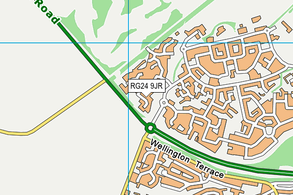 RG24 9JR map - OS VectorMap District (Ordnance Survey)