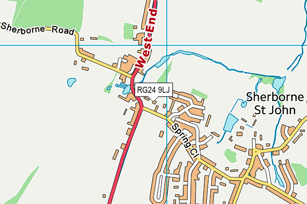 RG24 9LJ map - OS VectorMap District (Ordnance Survey)