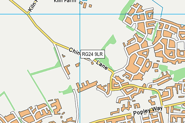 RG24 9LR map - OS VectorMap District (Ordnance Survey)