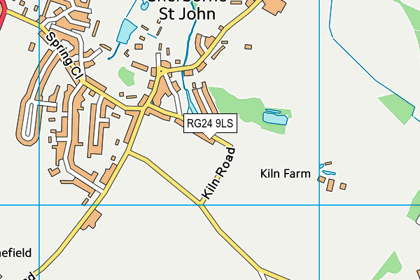 RG24 9LS map - OS VectorMap District (Ordnance Survey)