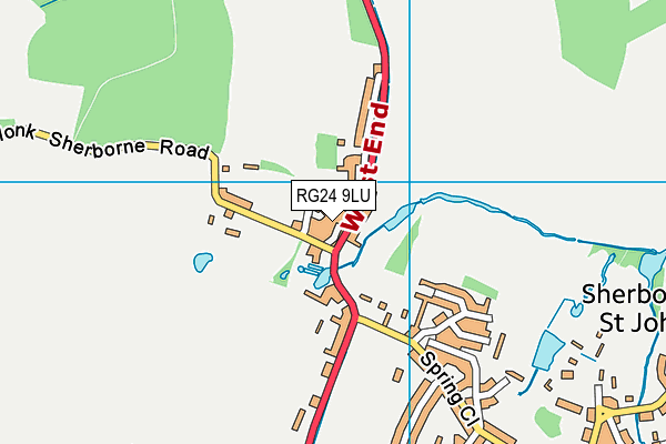 RG24 9LU map - OS VectorMap District (Ordnance Survey)