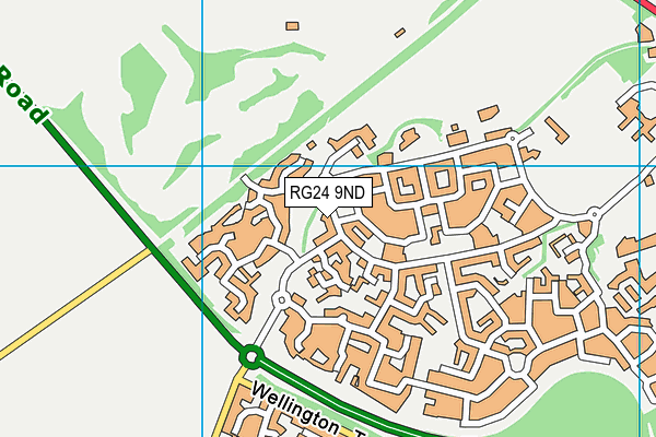 RG24 9ND map - OS VectorMap District (Ordnance Survey)