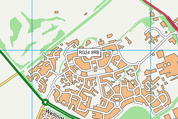 RG24 9RB map - OS VectorMap District (Ordnance Survey)