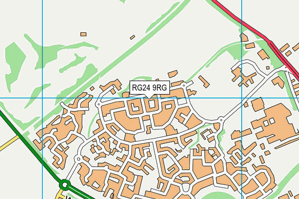 RG24 9RG map - OS VectorMap District (Ordnance Survey)