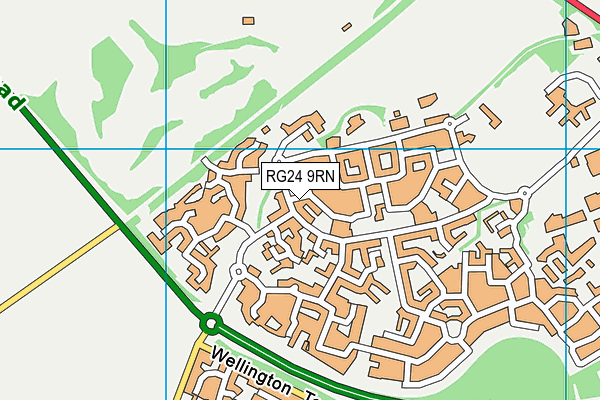 RG24 9RN map - OS VectorMap District (Ordnance Survey)