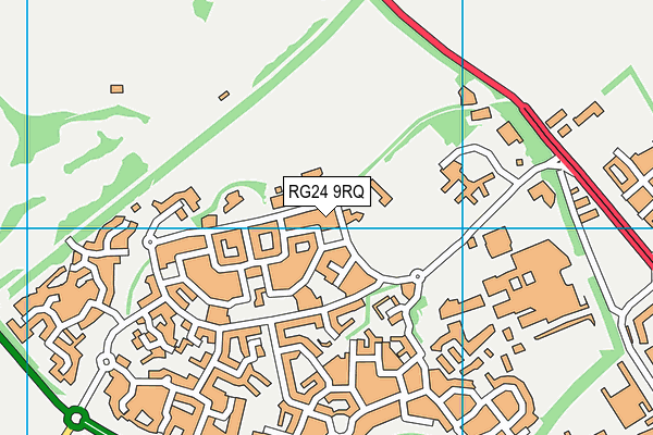 RG24 9RQ map - OS VectorMap District (Ordnance Survey)