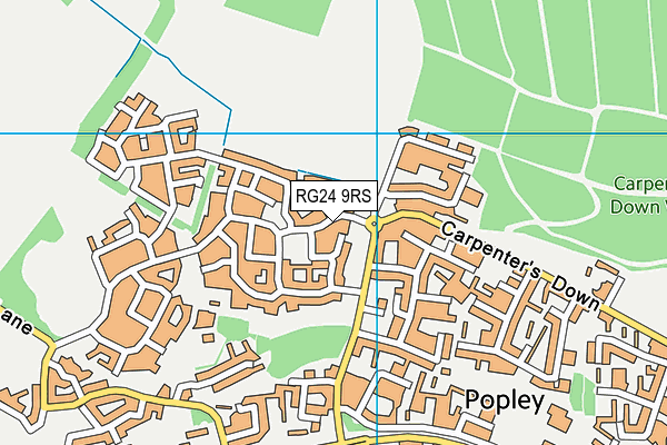 RG24 9RS map - OS VectorMap District (Ordnance Survey)