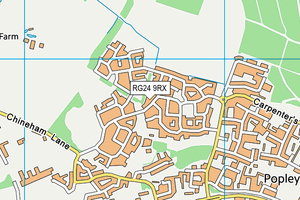 RG24 9RX map - OS VectorMap District (Ordnance Survey)