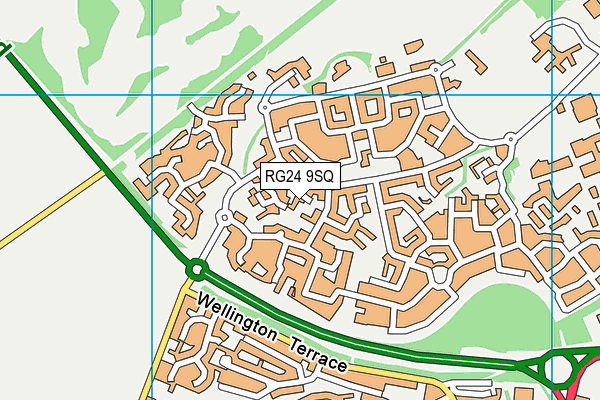 RG24 9SQ map - OS VectorMap District (Ordnance Survey)