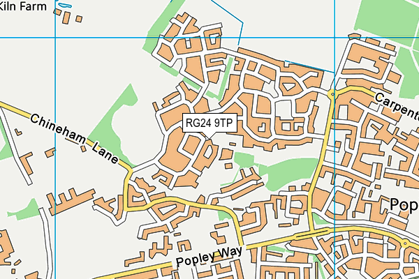 RG24 9TP map - OS VectorMap District (Ordnance Survey)
