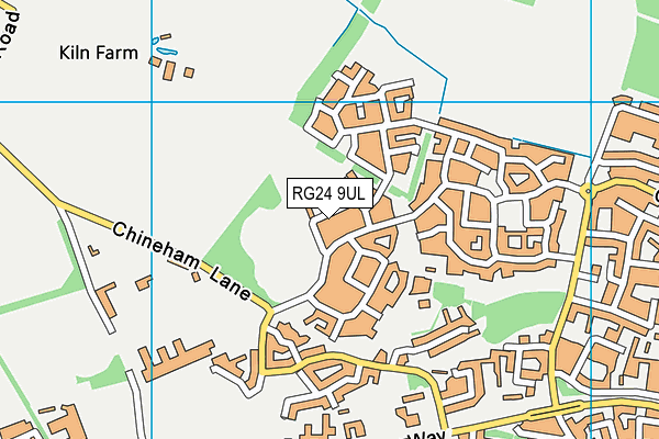RG24 9UL map - OS VectorMap District (Ordnance Survey)