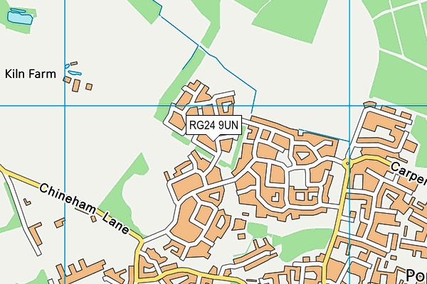 RG24 9UN map - OS VectorMap District (Ordnance Survey)