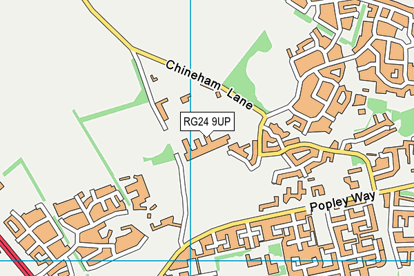 RG24 9UP map - OS VectorMap District (Ordnance Survey)