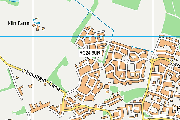 RG24 9UR map - OS VectorMap District (Ordnance Survey)