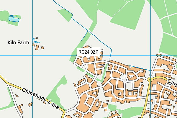 RG24 9ZP map - OS VectorMap District (Ordnance Survey)