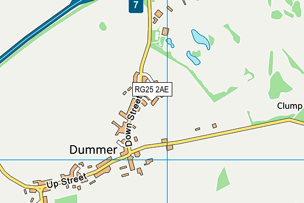 RG25 2AE map - OS VectorMap District (Ordnance Survey)