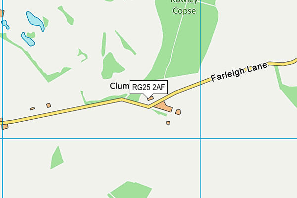 RG25 2AF map - OS VectorMap District (Ordnance Survey)