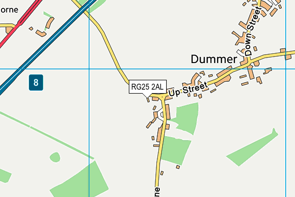 RG25 2AL map - OS VectorMap District (Ordnance Survey)