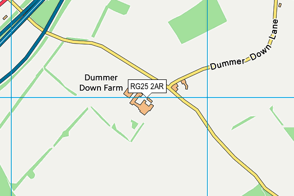 Dummer Cricket Centre map (RG25 2AR) - OS VectorMap District (Ordnance Survey)
