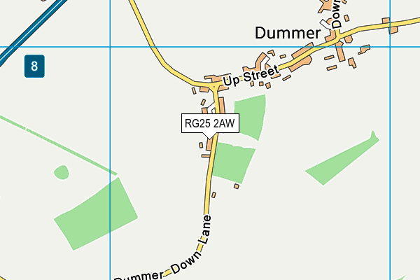 RG25 2AW map - OS VectorMap District (Ordnance Survey)