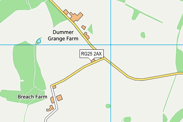 RG25 2AX map - OS VectorMap District (Ordnance Survey)