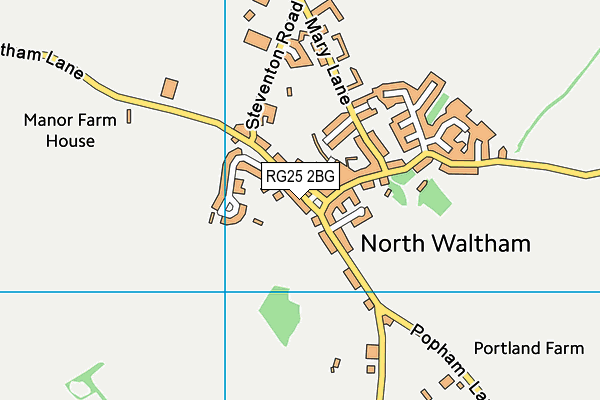 RG25 2BG map - OS VectorMap District (Ordnance Survey)