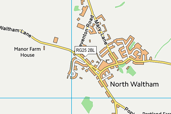 Cuckoo Meadow map (RG25 2BL) - OS VectorMap District (Ordnance Survey)