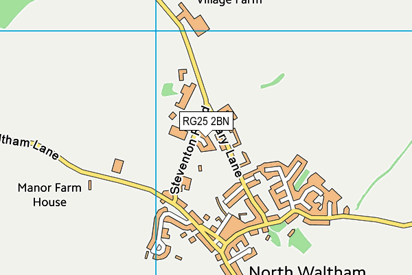 RG25 2BN map - OS VectorMap District (Ordnance Survey)