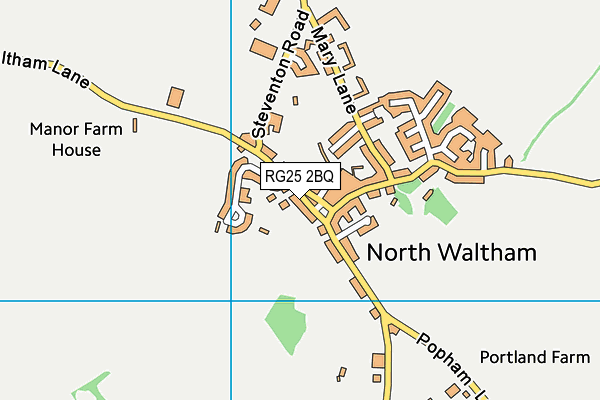 RG25 2BQ map - OS VectorMap District (Ordnance Survey)