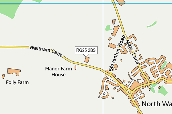 RG25 2BS map - OS VectorMap District (Ordnance Survey)