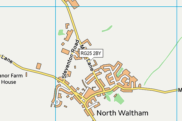 RG25 2BY map - OS VectorMap District (Ordnance Survey)