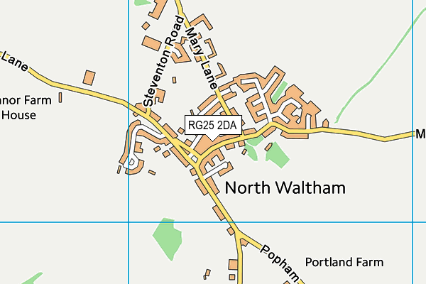 RG25 2DA map - OS VectorMap District (Ordnance Survey)