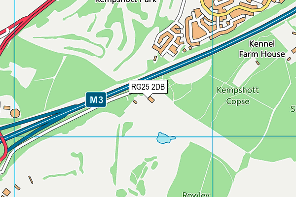 RG25 2DB map - OS VectorMap District (Ordnance Survey)