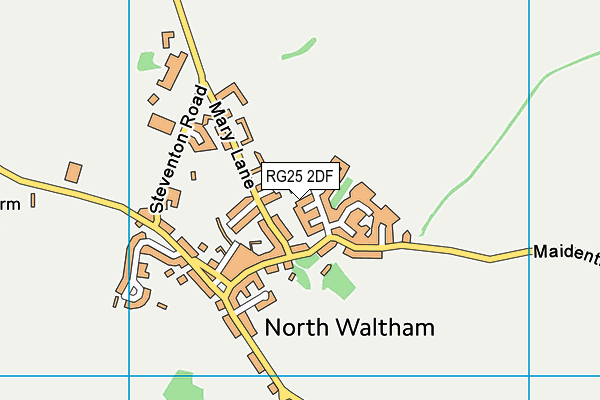 RG25 2DF map - OS VectorMap District (Ordnance Survey)