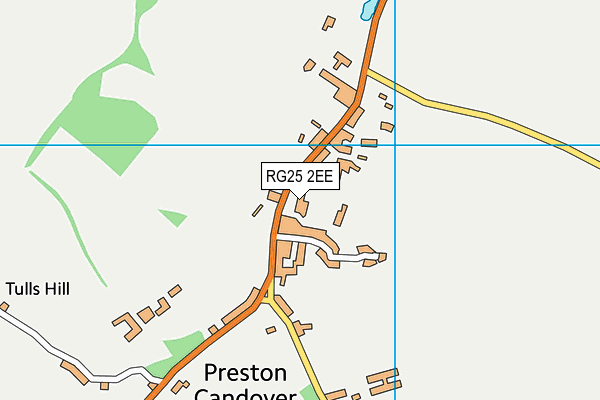 Preston Candover Tennis Club map (RG25 2EE) - OS VectorMap District (Ordnance Survey)