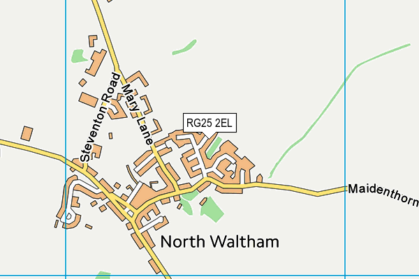 RG25 2EL map - OS VectorMap District (Ordnance Survey)