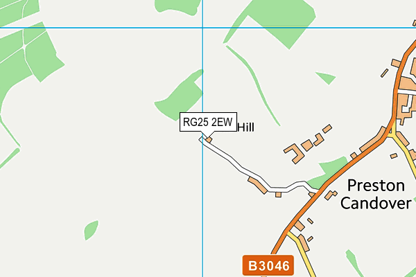 RG25 2EW map - OS VectorMap District (Ordnance Survey)