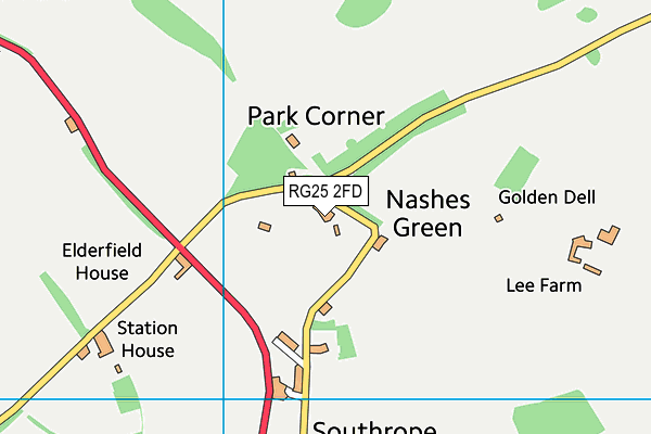 RG25 2FD map - OS VectorMap District (Ordnance Survey)