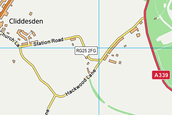 RG25 2FG map - OS VectorMap District (Ordnance Survey)