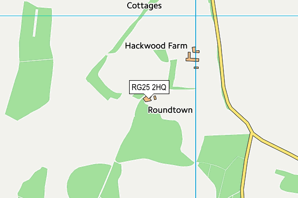 RG25 2HQ map - OS VectorMap District (Ordnance Survey)