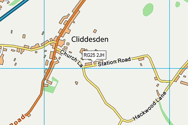 RG25 2JH map - OS VectorMap District (Ordnance Survey)