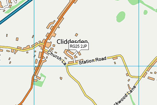 RG25 2JP map - OS VectorMap District (Ordnance Survey)