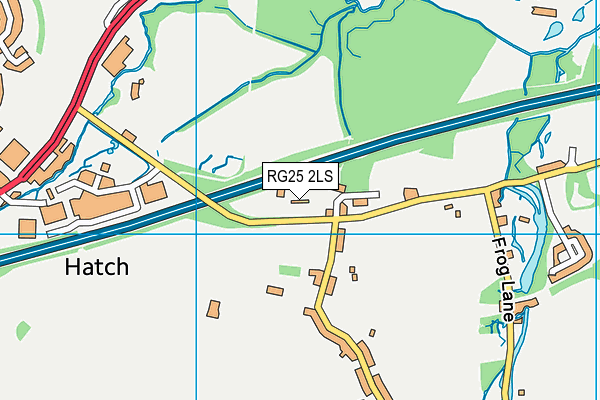 RG25 2LS map - OS VectorMap District (Ordnance Survey)