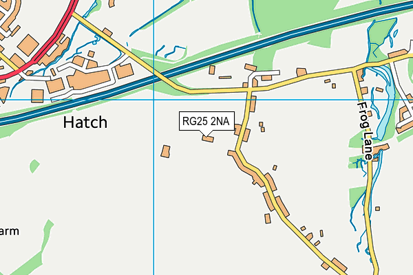 RG25 2NA map - OS VectorMap District (Ordnance Survey)