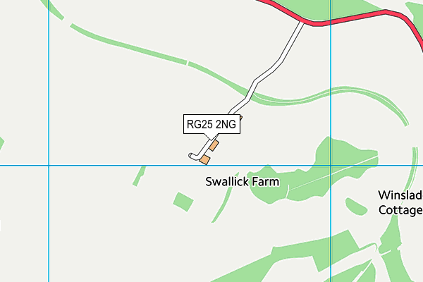 RG25 2NG map - OS VectorMap District (Ordnance Survey)